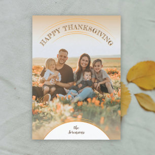 Wholesome Happy Thanksgiving Photo Card