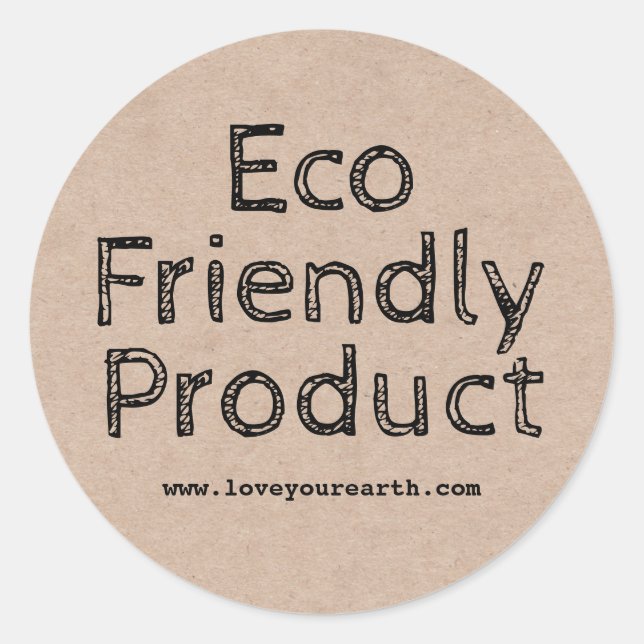 Wholesome Kraft Eco Friendly Product Labels (Front)