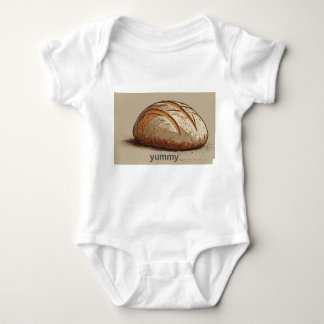 Wholesome Loaf: Rustic Bread Baby T-Shirt Bodysuit
