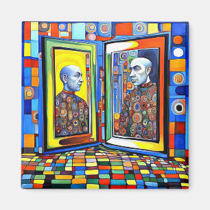 Whom do you see in the mirror magnet