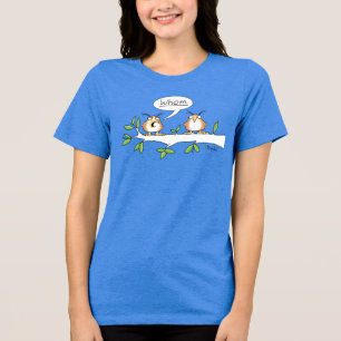 WHOM OWL T-shirt by Sandra Boynton Tri-Blend Shirt