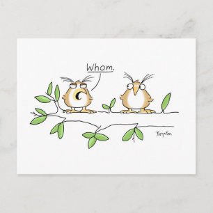 WHOM postcard by Sandra Boynton