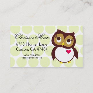 Whoo Loves You Business Card