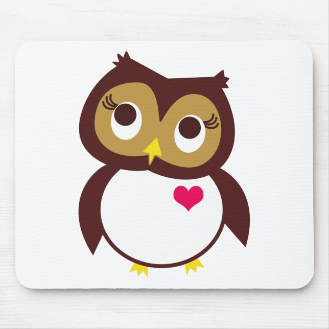 Whoo Loves You Mouse Pad (Front)