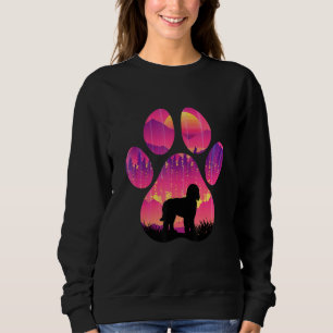 Whoodle Paw Mom Dad Dog  Women Men Sweatshirt