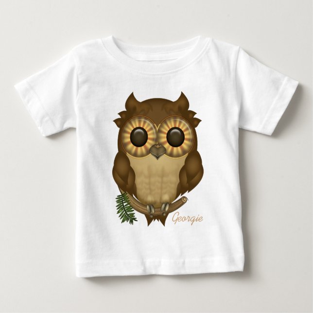 Whoolio The Cute Owl Personalised Tees (Front)