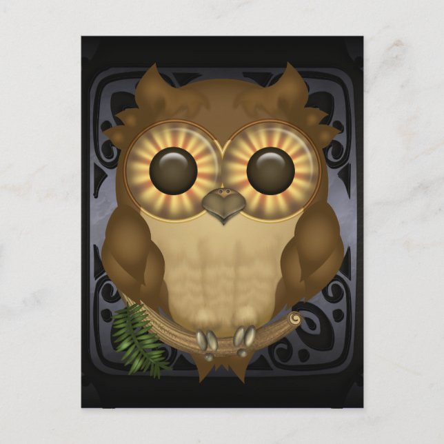 Whoolio The Cute Owl Postcard (Front)