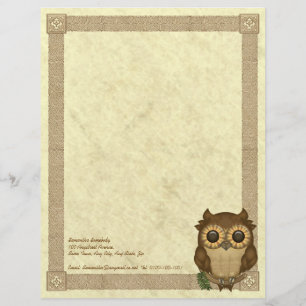 Whoolio The Cutest Owl Letterhead