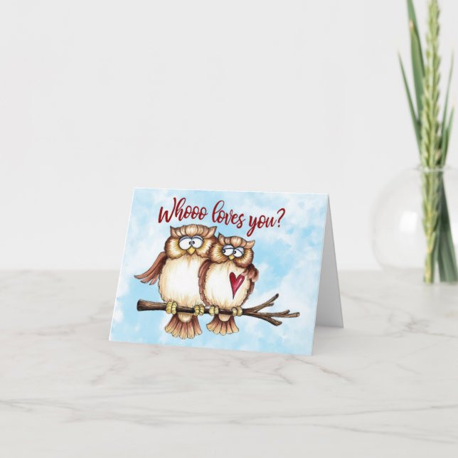 Whooo Loves You? Card (Front)