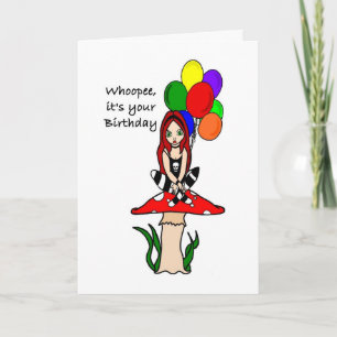 Whoopee, it's your Birthday Goth Faerie Card