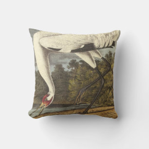 Whooping Crane by Audubon Cushion
