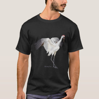 Whooping Crane Graphic Wildlife Bird Watching T-Shirt