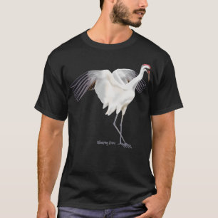 Whooping Crane Graphic Wildlife Bird Watching T-Shirt