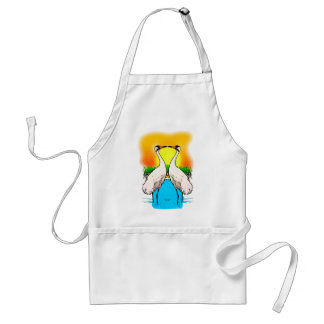 Whooping Cranes in Love Standard Apron