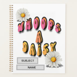 Whoops a daisy work book with templates planner
