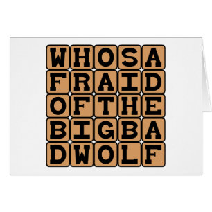 Who's Afraid Of The Big Bad Wolf, Nursery Rhyme