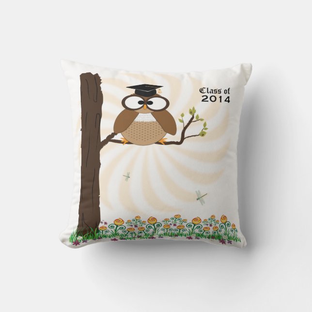 Who's Graduating Throw Pillow (Front)