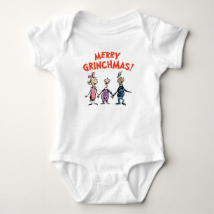 Whos Holding Hands Merry Grinchmas Baby Bodysuit