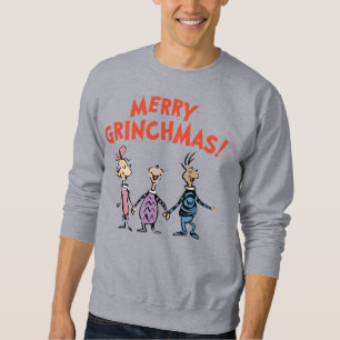 Whos Holding Hands Merry Grinchmas Sweatshirt