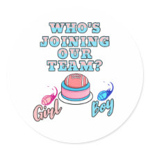 Who's Joining Our Team? Boy or Girl! Gender Reveal
