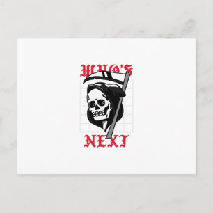 Who's Next with Grim Reaper Postcard