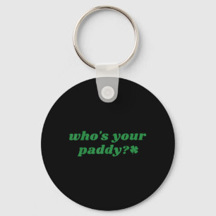 Whos Paddy Funny St Patricks Day Irish Women Girls Key Ring