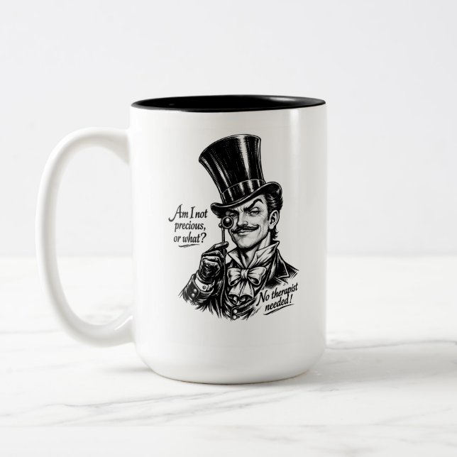 Who's precious?! O, yes! You know!  Two-Tone Coffee Mug (Left)