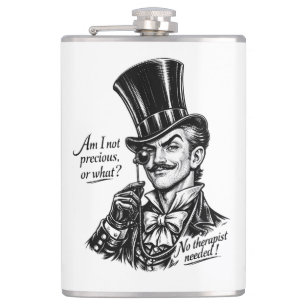 Who's precious?! Witty Lord caricature Hip Flask