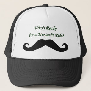 Who's Ready For A Moustache Ride? Trucker Hat