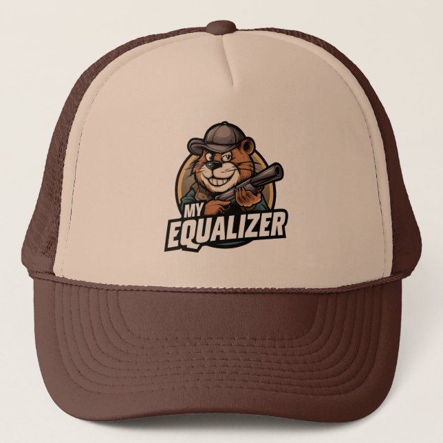 WHO'S THE HUNTER TRUCKER HAT (Front)