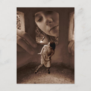 Who's there? postcard