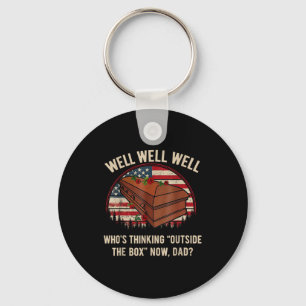Who's thinking outside the box dad key ring