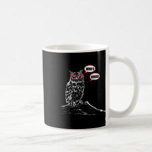 Who's Whose Grammar Owl Funny Grammar Nerd Sarcast Coffee Mug