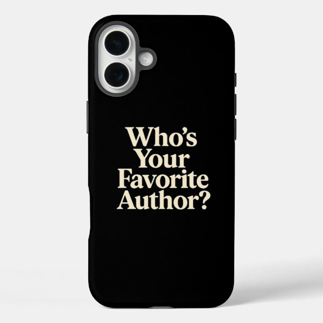 Who's Your Favourite Author? Case-Mate iPhone Case (Back)
