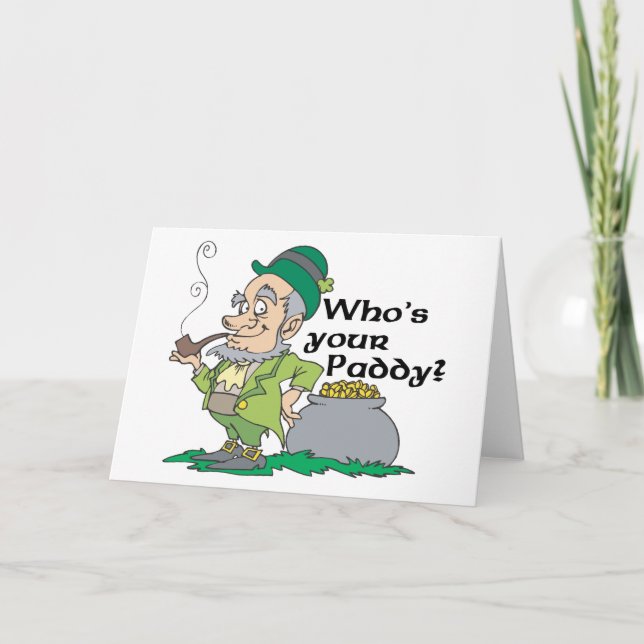Who's Your Paddy? Card (Front)