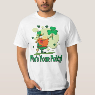 Who's Your Paddy Funny Leprechaun T-Shirt