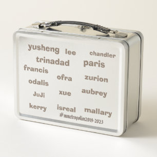 Whose Name Is It ? STAINLESS COLOR / MMETROPOLIM / Metal Lunch Box