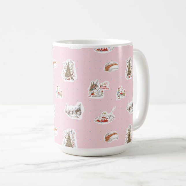 Whoville Christmas Vignette Pattern Coffee Mug (Front Right)