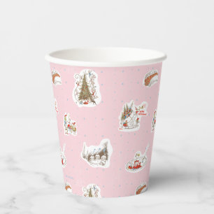 Whoville Christmas Vignette Pattern Paper Cups