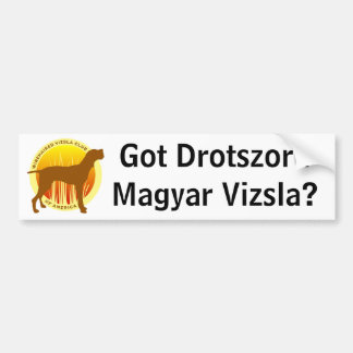 WHVCA Got Drotszoru...? Bumper Sticker