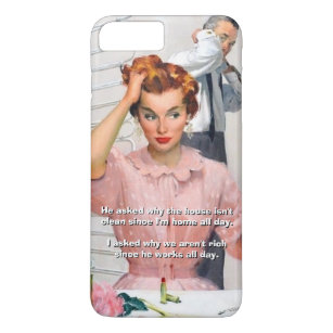 Why aren't we rich? 1950's Housewife Meme Case-Mate iPhone Case