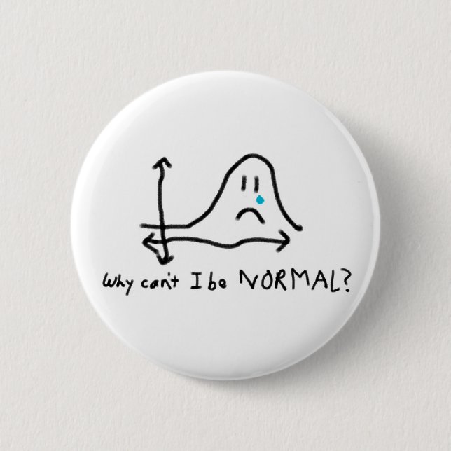Why can't I be normal? 6 Cm Round Badge (Front)