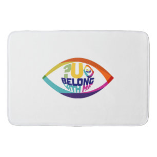 Why Can't You See You Belong With Me Bath Mat