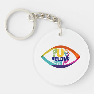 Why Can't You See You Belong With Me Key Ring