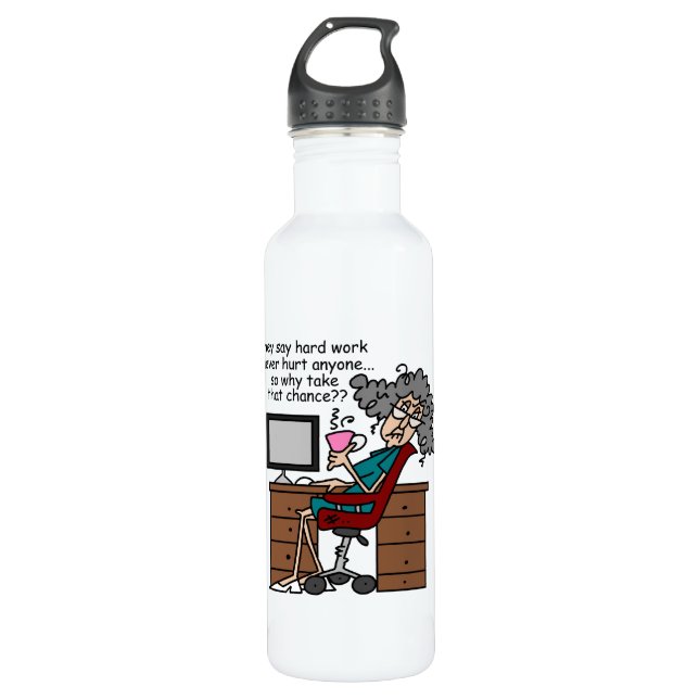 Why Chance Hard Work Humour 710 Ml Water Bottle (Front)