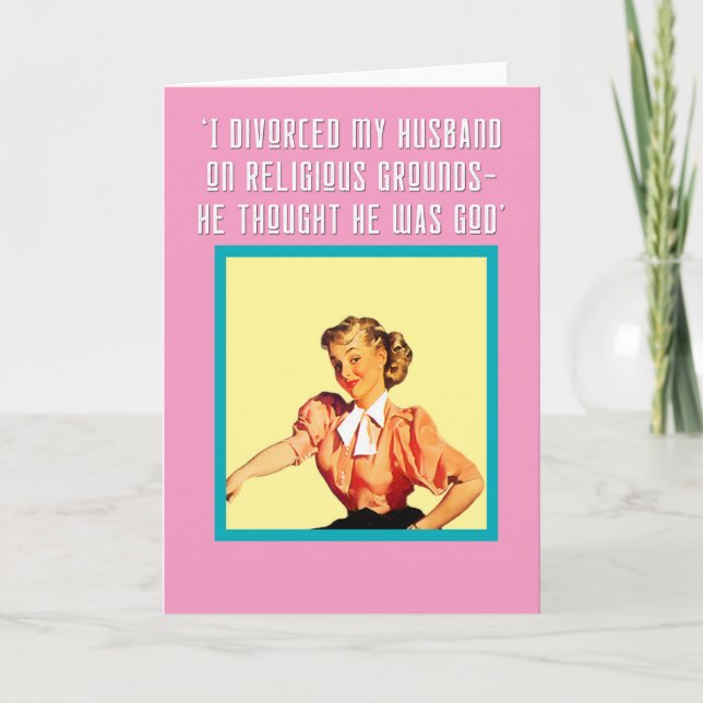 Why did I divorce him?' Card (Front)