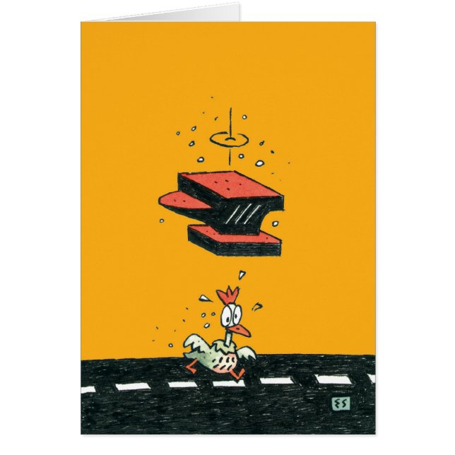 Why did the chicken cross the road? (Front)