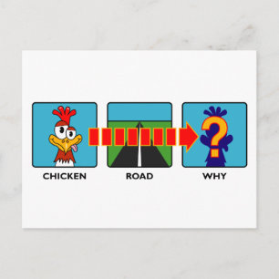 Why Did The Chicken? Postcard