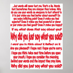 Why Did You Just Say What You Said? Poster