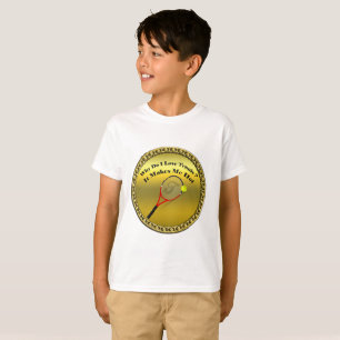 Why do I love tennis.It makes me hot(gold) T-Shirt